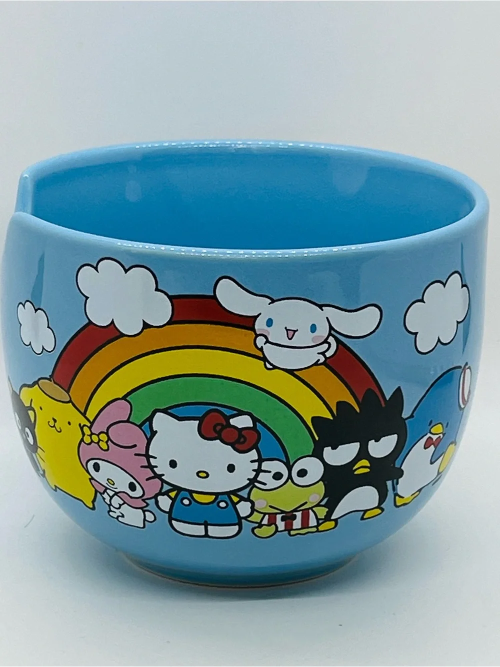 Sanrio Hello Kitty & Friends Ceramic Ramen Bowl With Matching Wooden Chopsticks